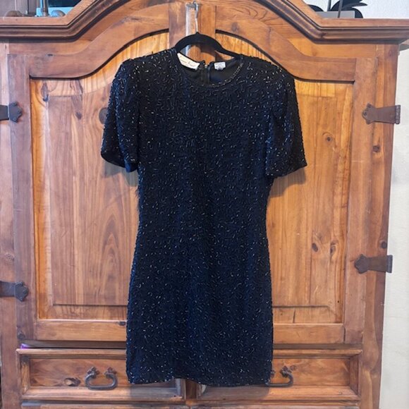 Stunning Vintage Lawrence Kazar NY Cocktail Dress - Size PP (Petite) - Picture 3 of 10